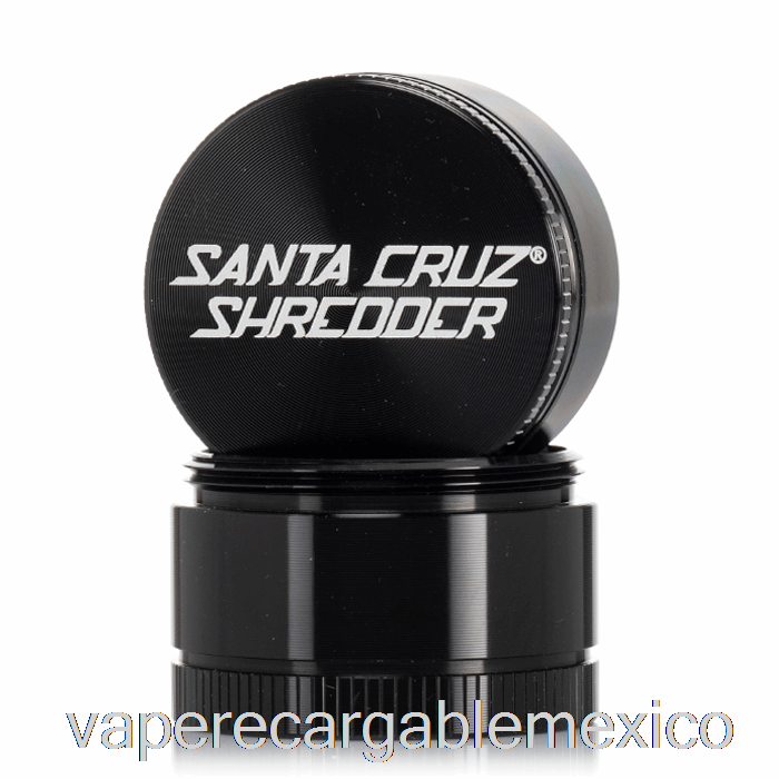Trituradora De Vapeo Recargable Santa Cruz, Molinillo Pequeño De 3 Piezas De 1,6 Pulgadas, Negro (40mm)
